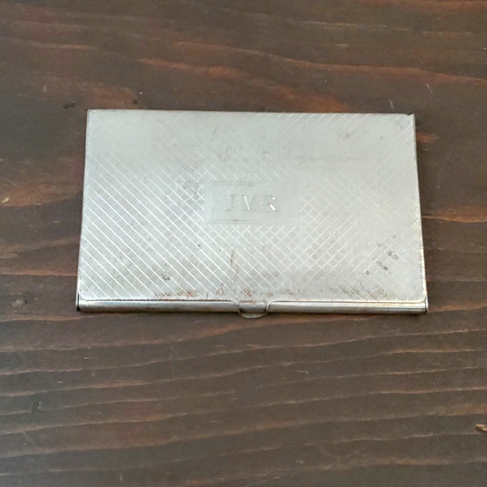 Silver Plated Business Card Holder